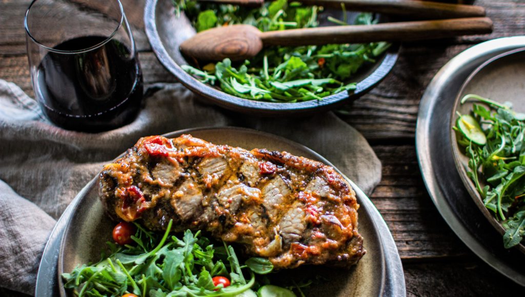 steakhouse dinner at home